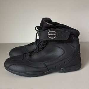 Tourmaster Motorcycle Riding Boots  Black Leather Street Bike Size 10